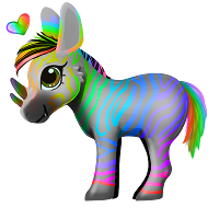 Inverted Rainbow Zebra MSE